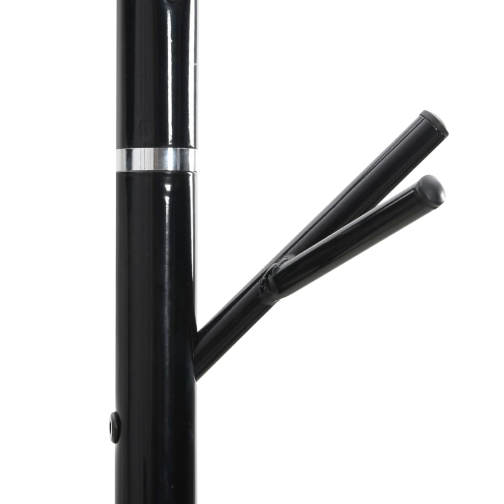 vidaXL Cuier de haine, negru, 175 cm, fier vopsit electrostatic