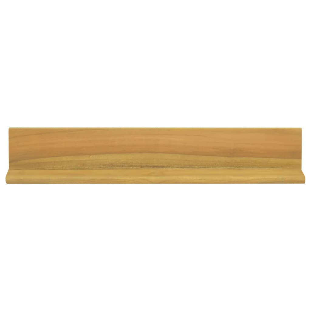 vidaXL Rafturi de perete, 2 buc., 60x10x10 cm, lemn masiv de tec