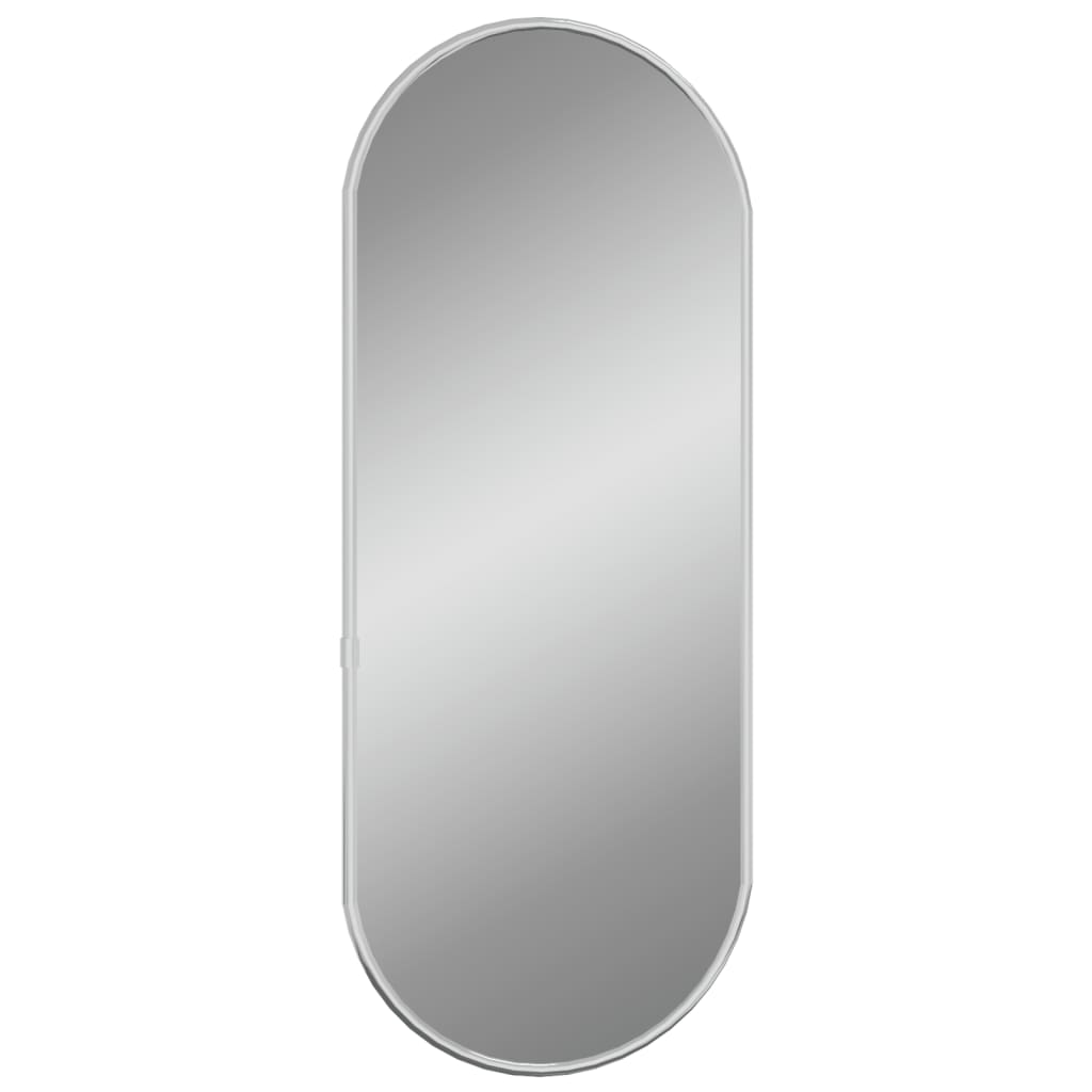 vidaXL Oglindă de perete, argintiu, 50x20 cm, ovală