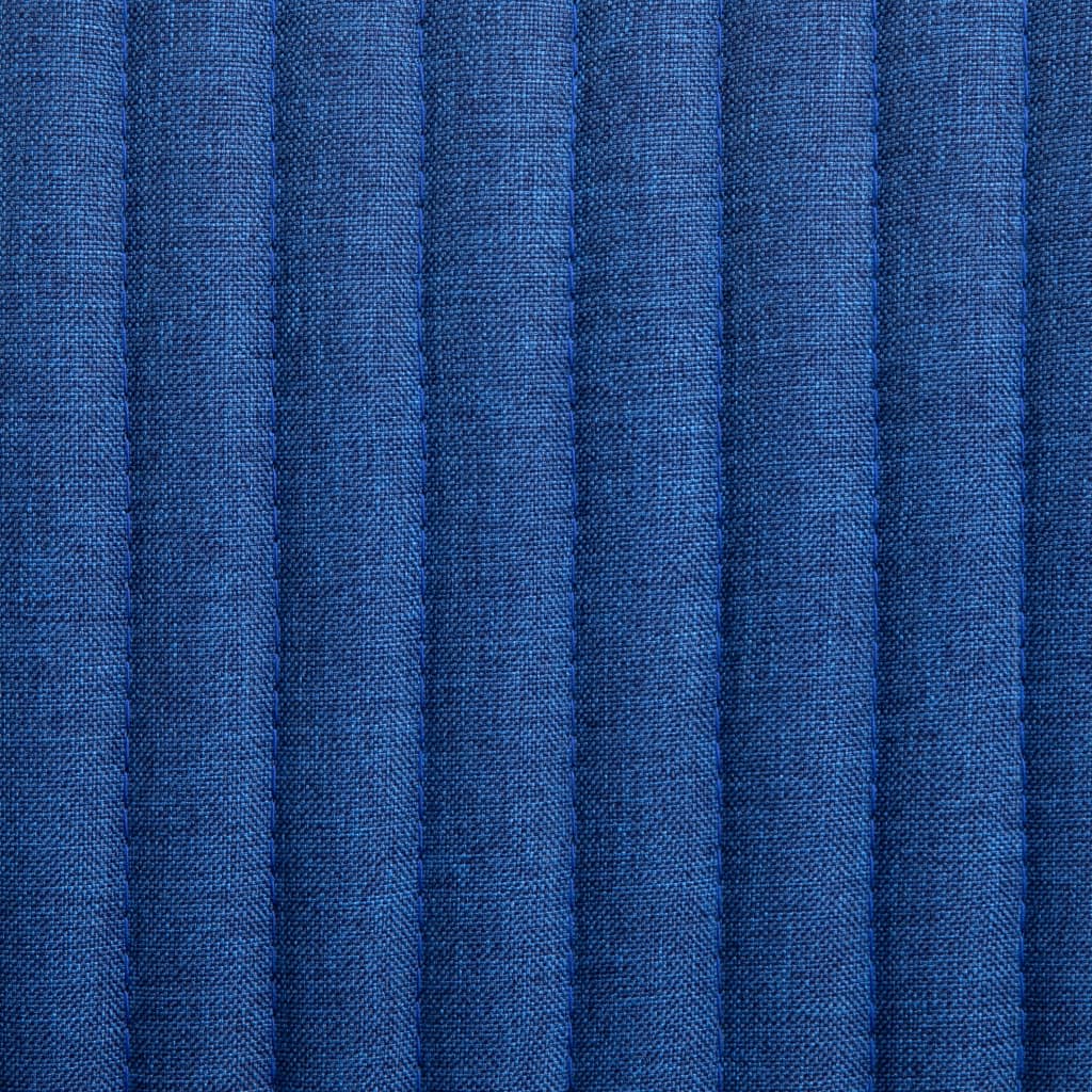 vidaXL Scaune de bucătărie, 2 buc., albastru, textil