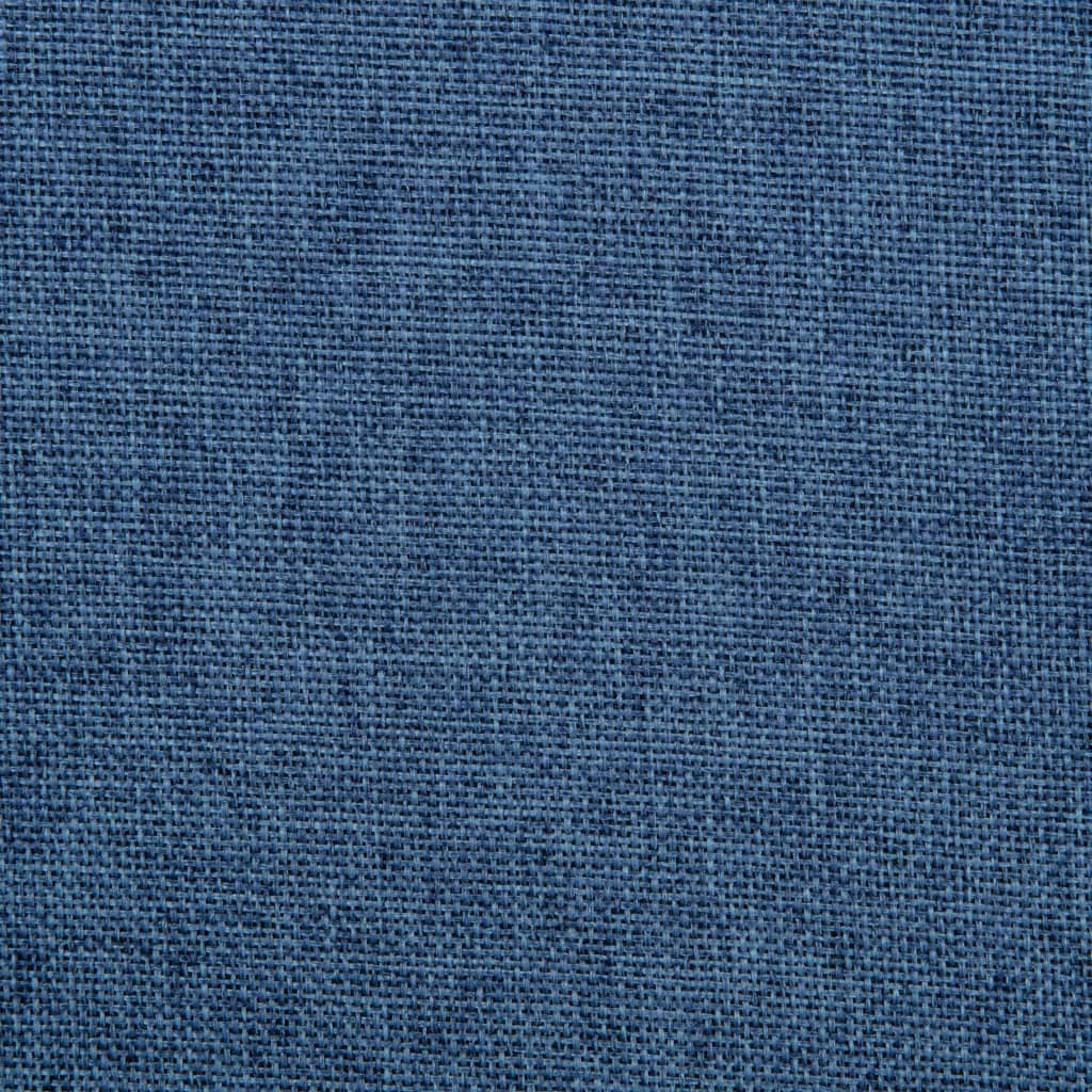 vidaXL Scaun de sufragerie pivotant, albastru, material textil