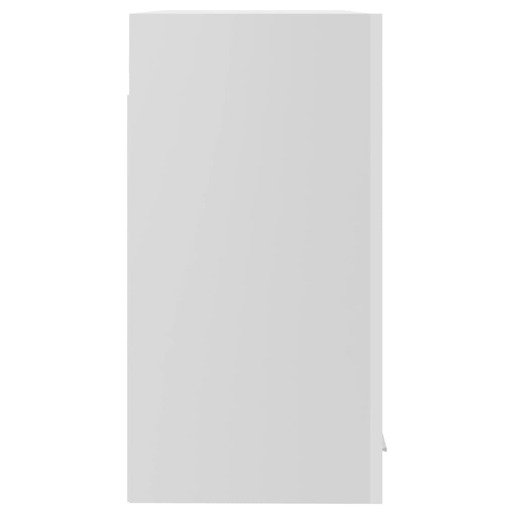 vidaXL Dulap de sticlă suspendat, alb extralucios, 60x31x60 cm, PAL