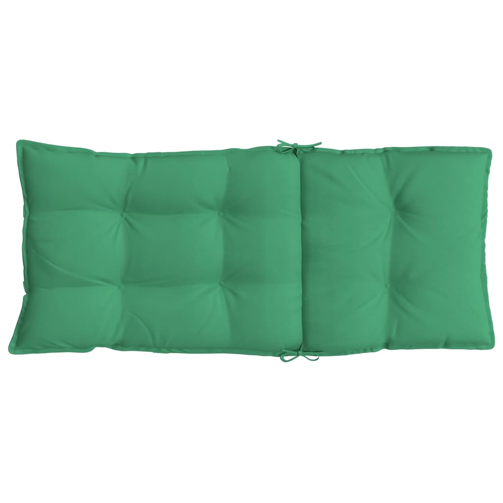 vidaXL Perne scaun cu spătar înalt, 2 buc, verde, țesătură Oxford