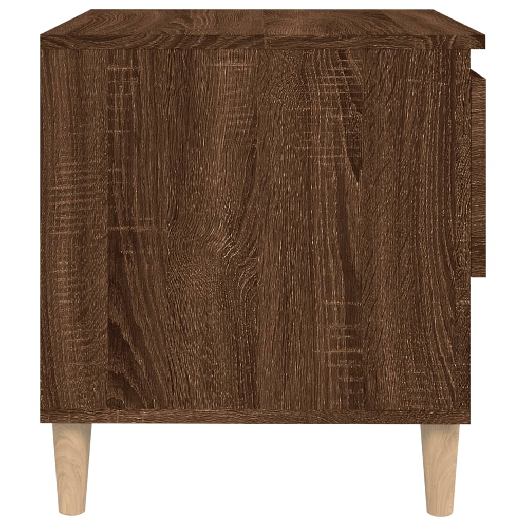 vidaXL Noptieră, 2 buc., stejar maro, 50x46x50 cm, lemn prelucrat