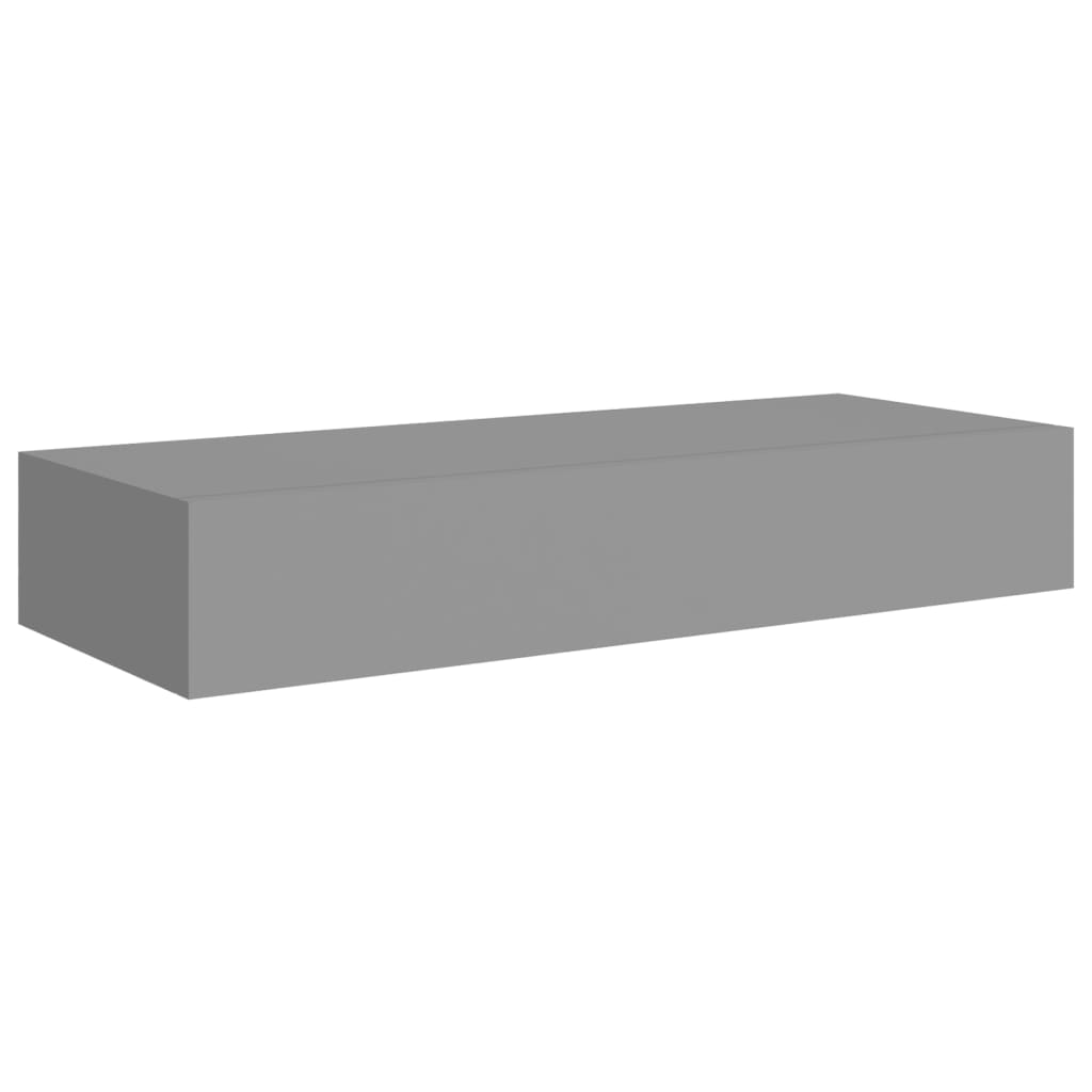 vidaXL Dulapuri de perete cu sertare, 2 buc. gri, 60x23,5x10 cm, MDF