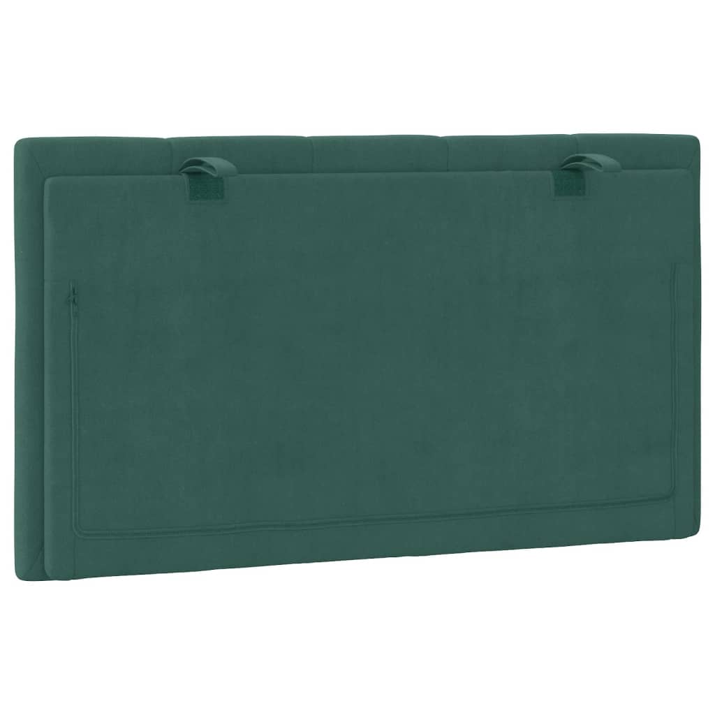 vidaXL Pernă tăblie de pat, verde, 80 cm, catifea
