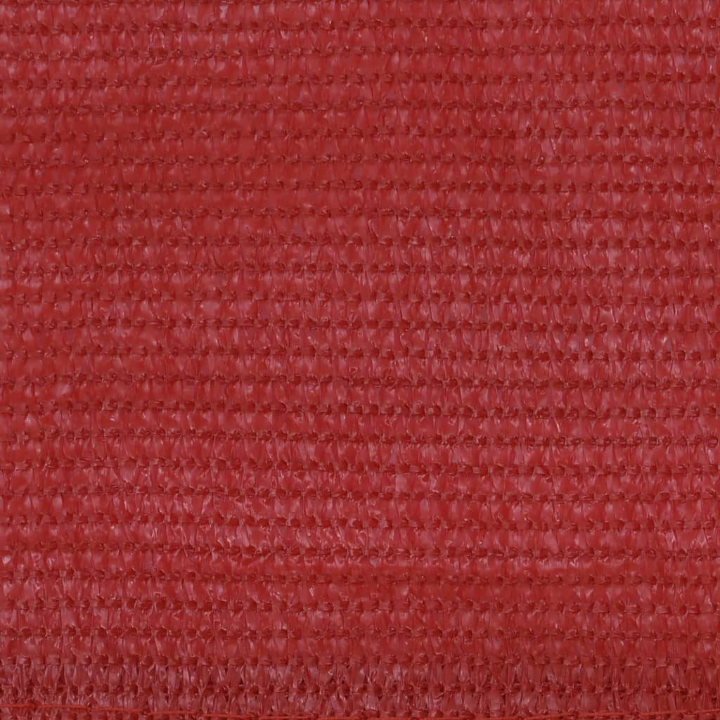 vidaXL Paravan de balcon, roșu, 90 x 400 cm, HDPE