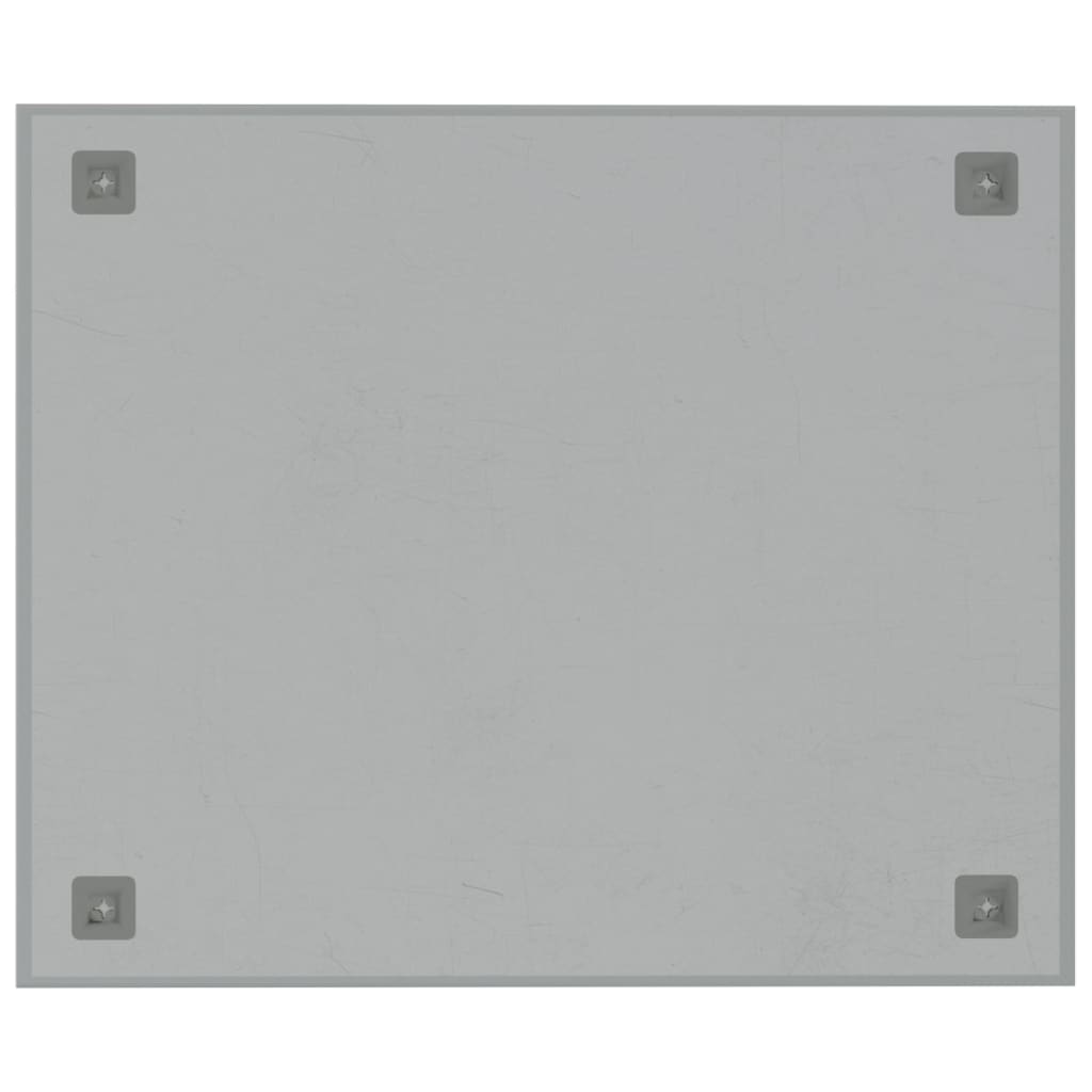 vidaXL Tablă magnetică de perete, alb, 60x50 cm, sticlă securizată