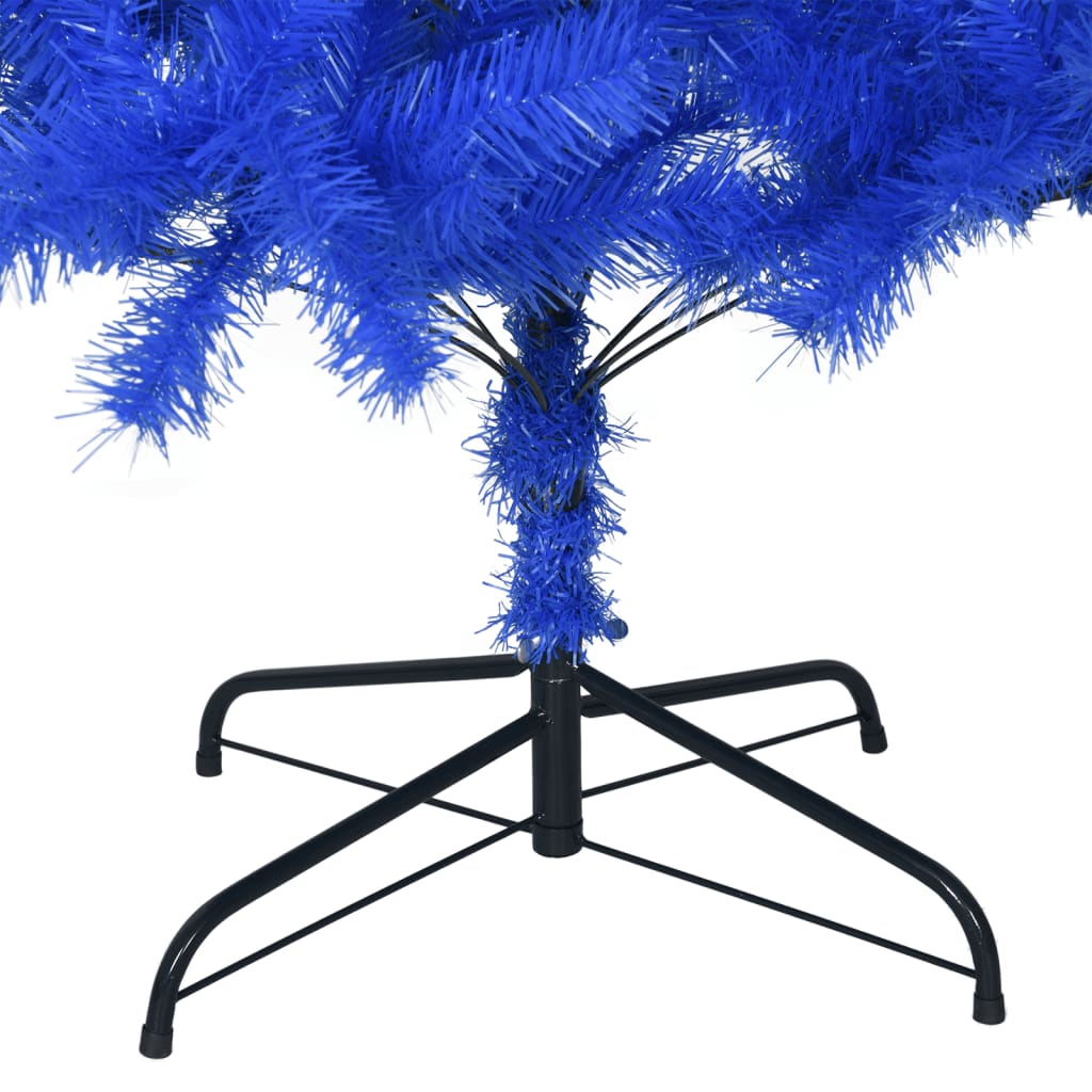 vidaXL Pom de Crăciun artificial subțire suport albastru 180 cm PVC