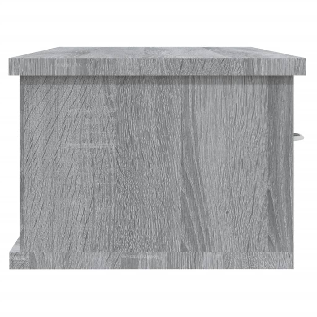 vidaXL Dulap de perete, gri sonoma, 88x26x18,5 cm, lemn prelucrat