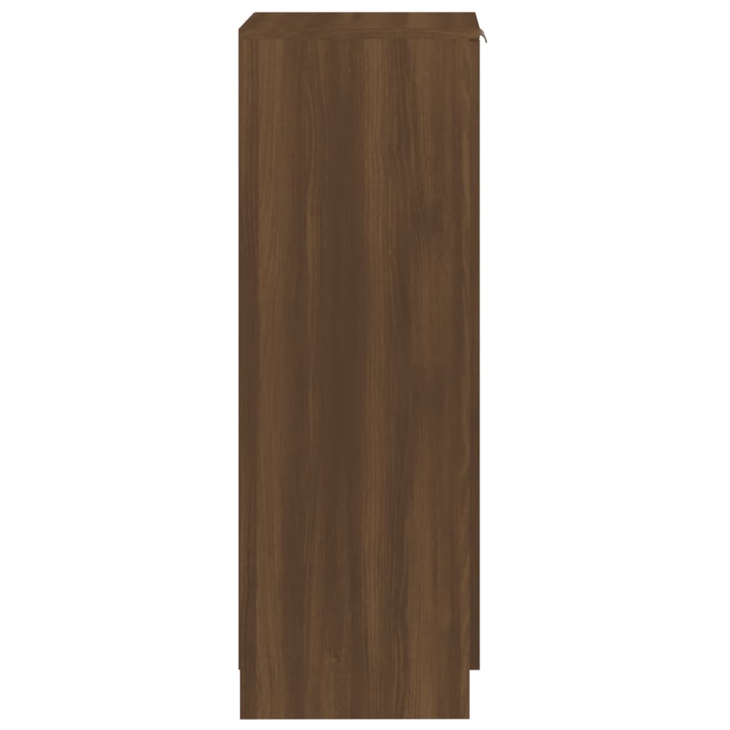 vidaXL Pantofar, stejar maro, 30x35x100 cm, lemn compozit