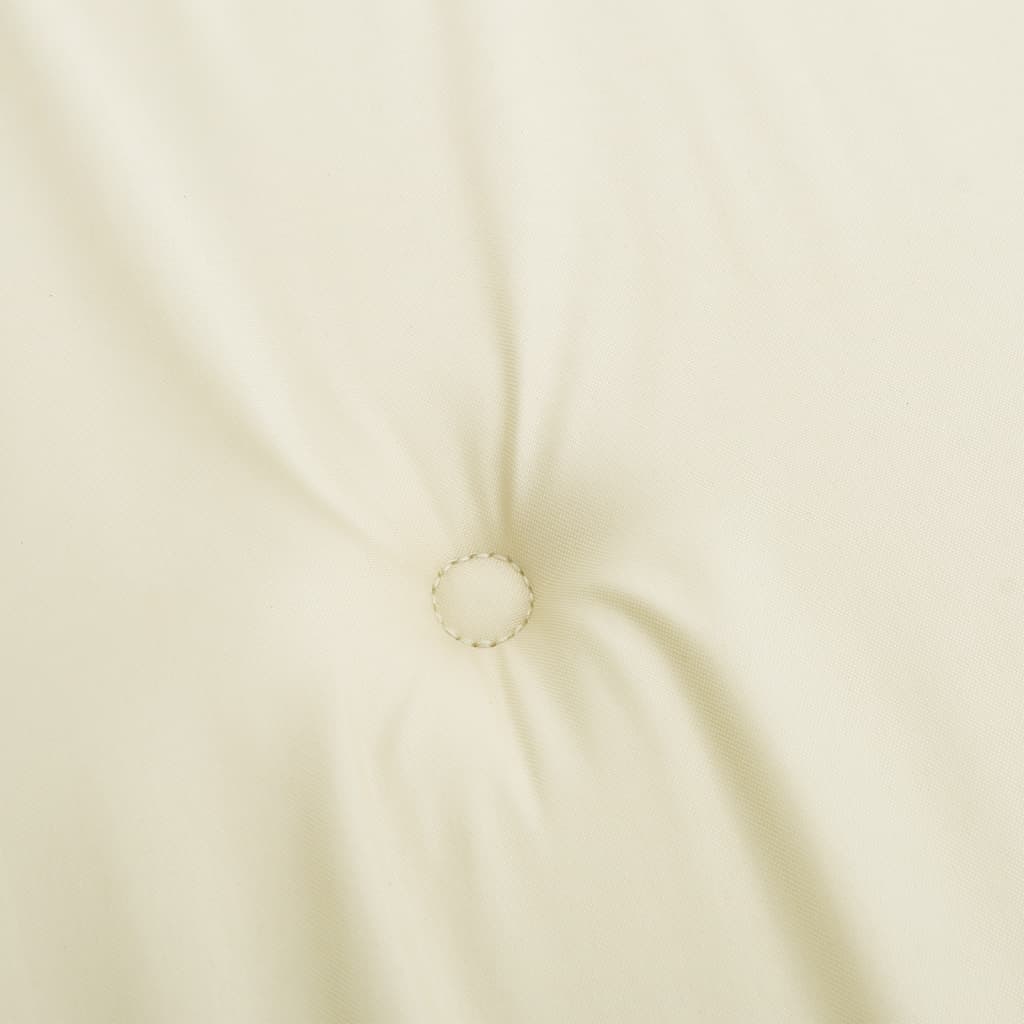 vidaXL Perne cu spătar mic, 6 buc., crem, 100x50x3 cm, textil oxford