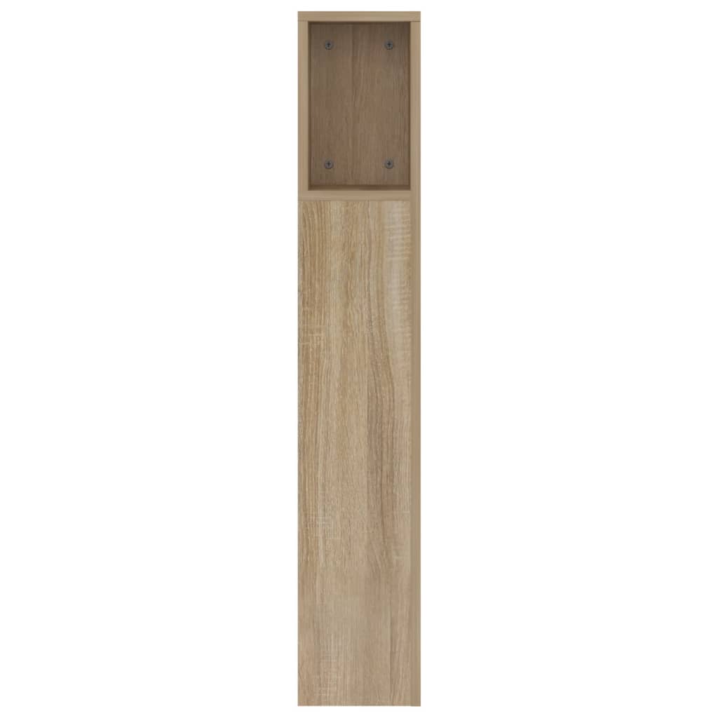 vidaXL Tăblie de pat cu dulap, stejar sonoma, 160x18,5x104,5 cm