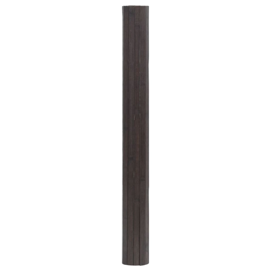 vidaXL Covor dreptunghiular, maro închis, 70x300 cm, bambus