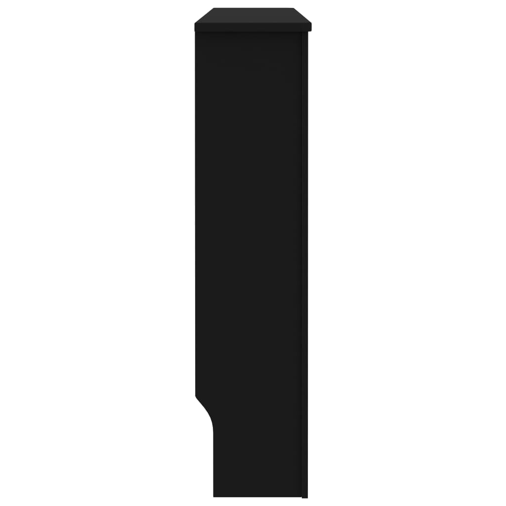 vidaXL Mască de calorifer, negru, 112 x 19 x 81 cm, MDF