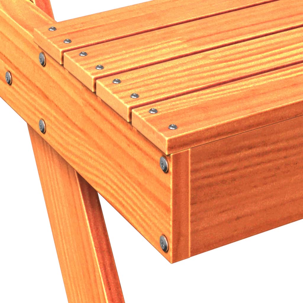 vidaXL Masă de picnic, maro ceruit, 105x134x75 cm, lemn masiv de pin