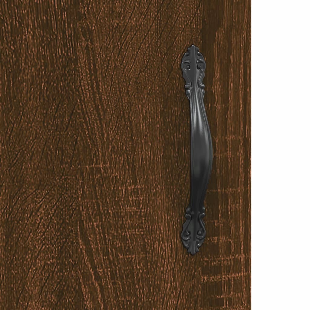 vidaXL Dulap înalt, stejar maro, 34,5x34x180 cm, lemn prelucrat
