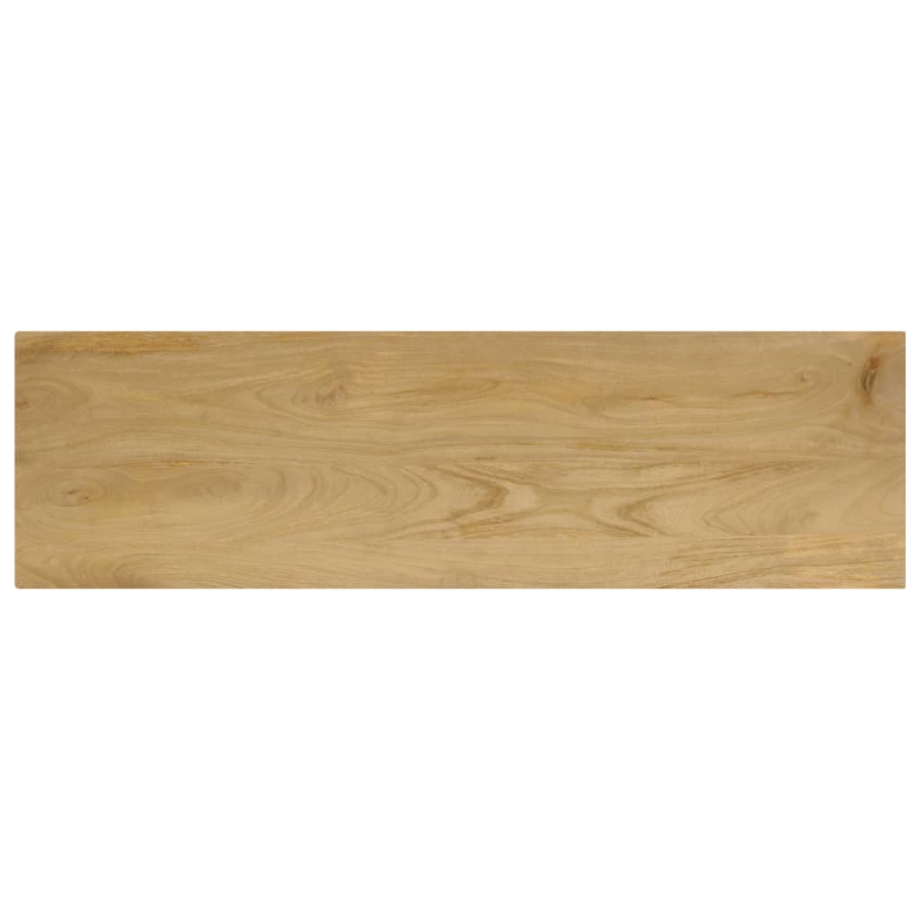 vidaXL Masă consolă, 120x35x76 cm, lemn masiv de mango & oțel