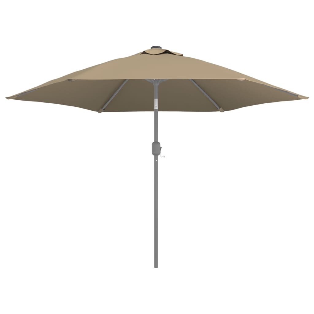 vidaXL Pânză de schimb umbrelă de soare de exterior gri taupe 300 cm