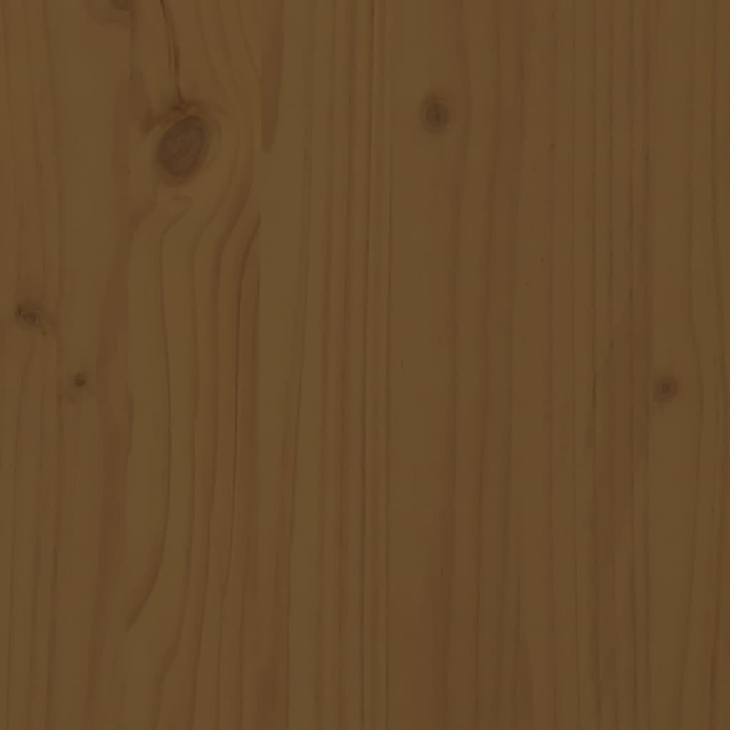 vidaXL Șezlonguri, 2 buc., maro miere, 199,5x60x74 cm, lemn masiv pin