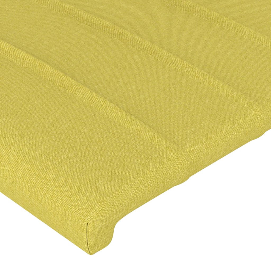 vidaXL Tăblie de pat cu aripioare verde 83x16x78/88 cm textil