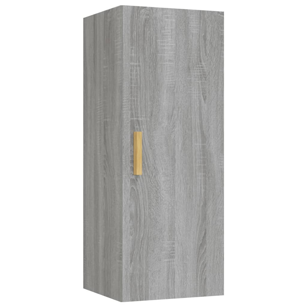 vidaXL Dulap de perete, gri sonoma, 34,5x34x90 cm, lemn compozit
