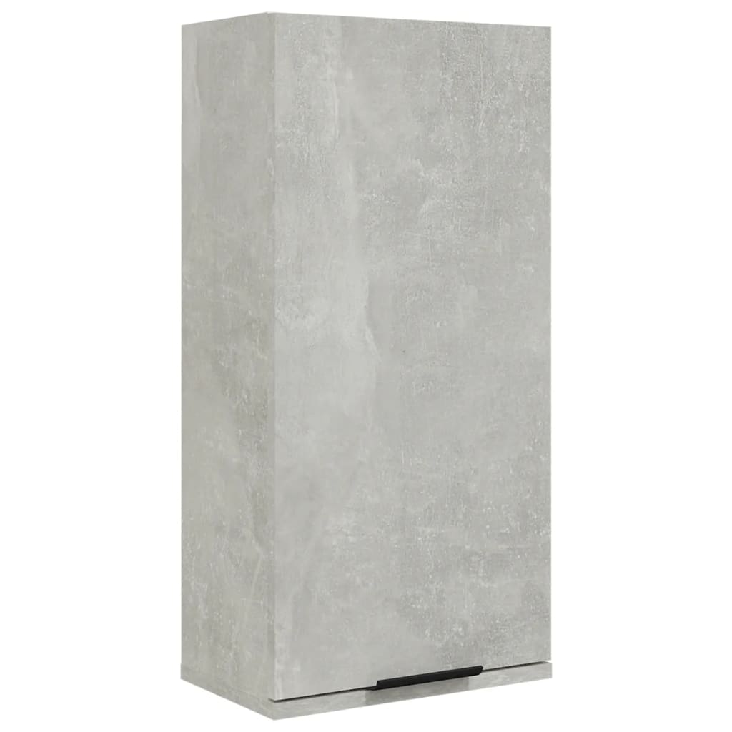 vidaXL Dulap de baie montat pe perete, gri beton, 32x20x67 cm
