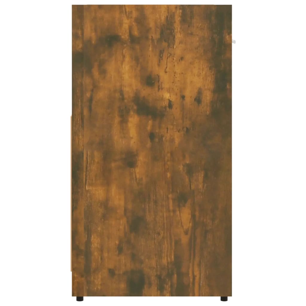 vidaXL Dulap de baie, stejar fumuriu, 60x33x60 cm, lemn prelucrat