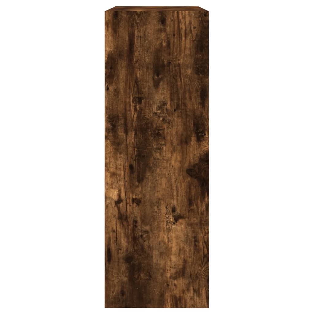 vidaXL Pantofar, stejar fumuriu, 80x34x96,5 cm, lemn compozit