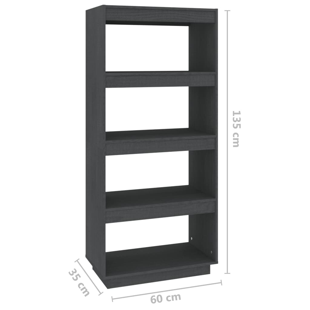 vidaXL Bibliotecă/Separator cameră, 60x35x135 cm, lemn masiv de pin