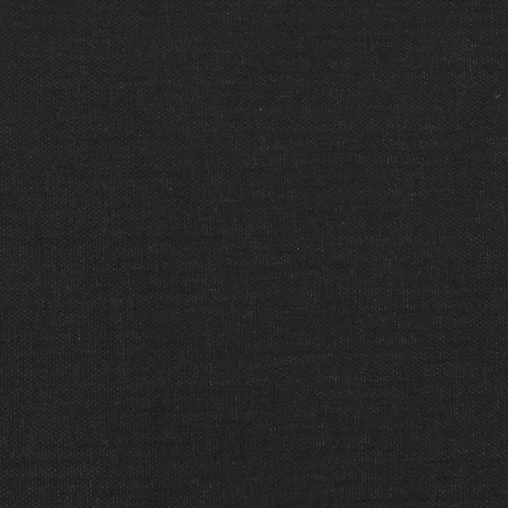 vidaXL Canapea cu 2 locuri cu pernuțe, negru, 120 cm, textil