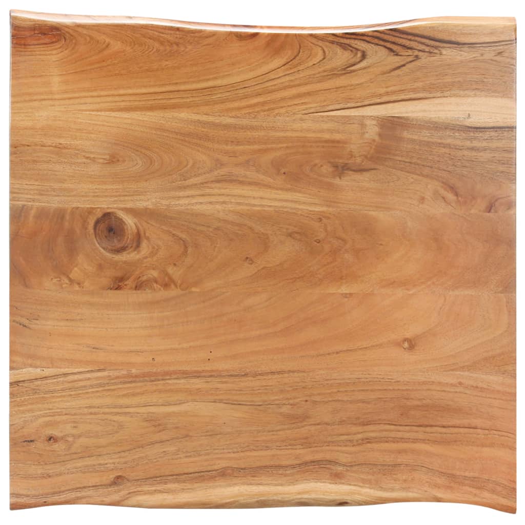 vidaXL Masă de cafea, muchii naturale, 60x60x40 cm, lemn masiv acacia