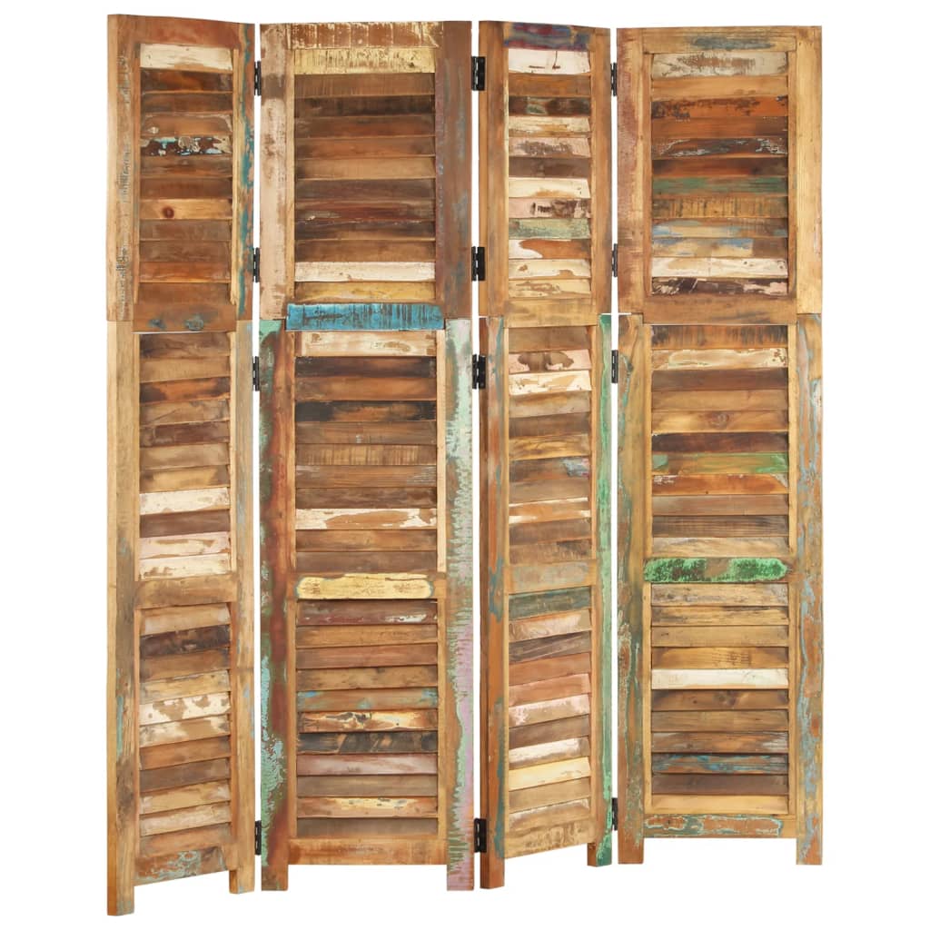 vidaXL Separator de cameră, 168 cm, lemn masiv reciclat