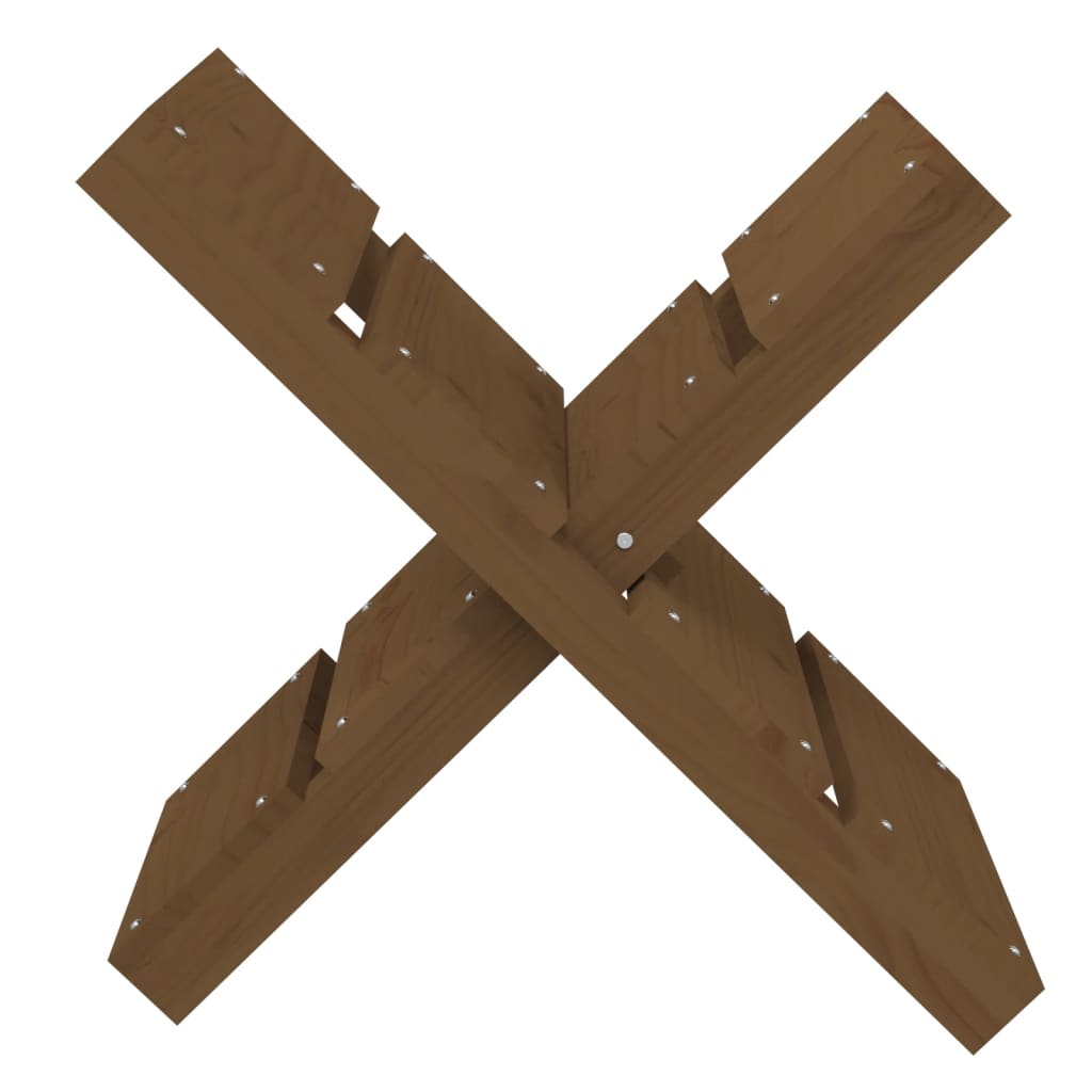 vidaXL Suport pentru bușteni maro miere 47x39,5x48cm lemn masiv de pin