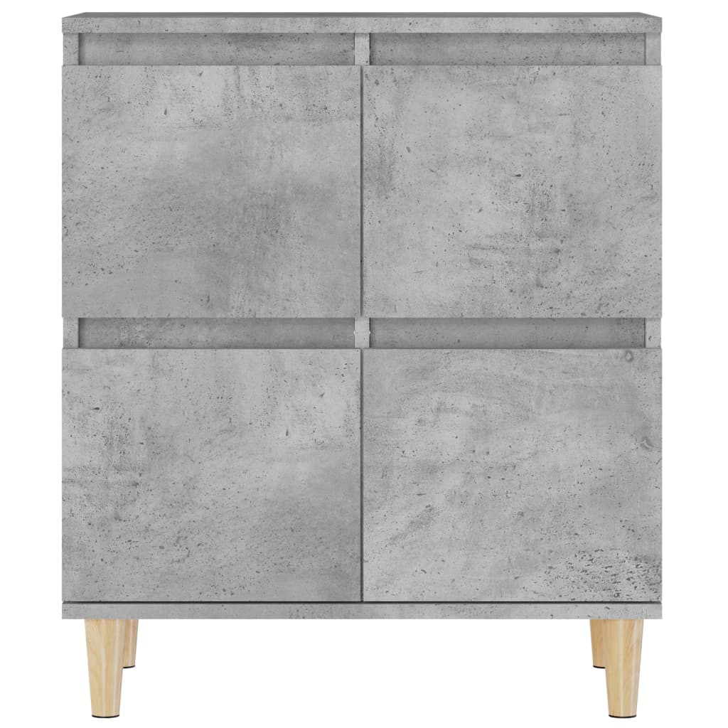 vidaXL Servante, 2 buc, gri beton, 60x35x70 cm, lemn prelucrat