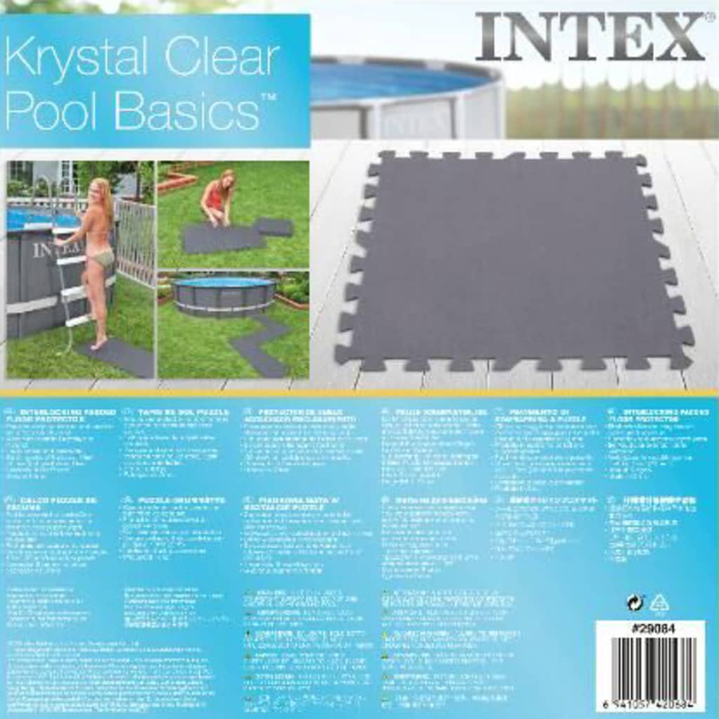 Intex Protecție podea căptușită interblocare 8 buc. 50x50x0,5cm 1,9 m²