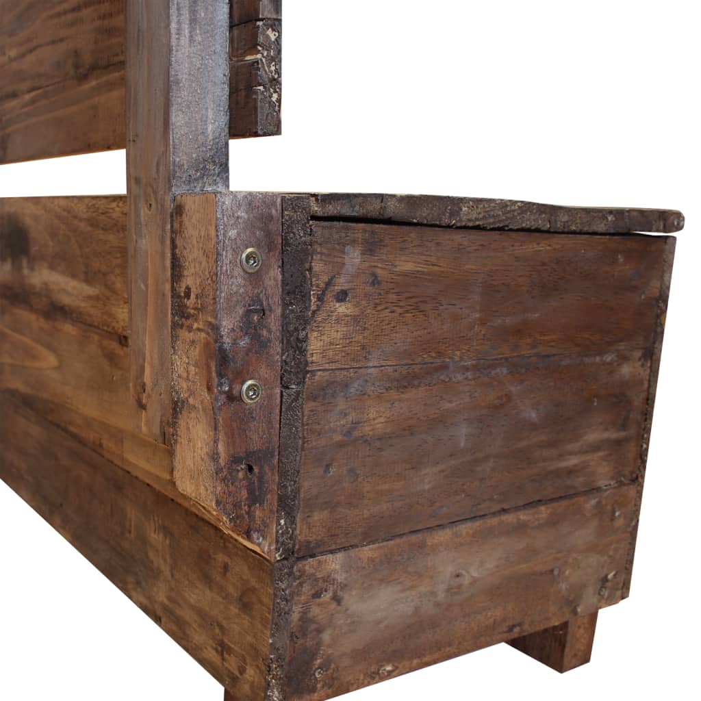 vidaXL Bancă din lemn reciclat de esență tare, 86 x 40 x 60 cm