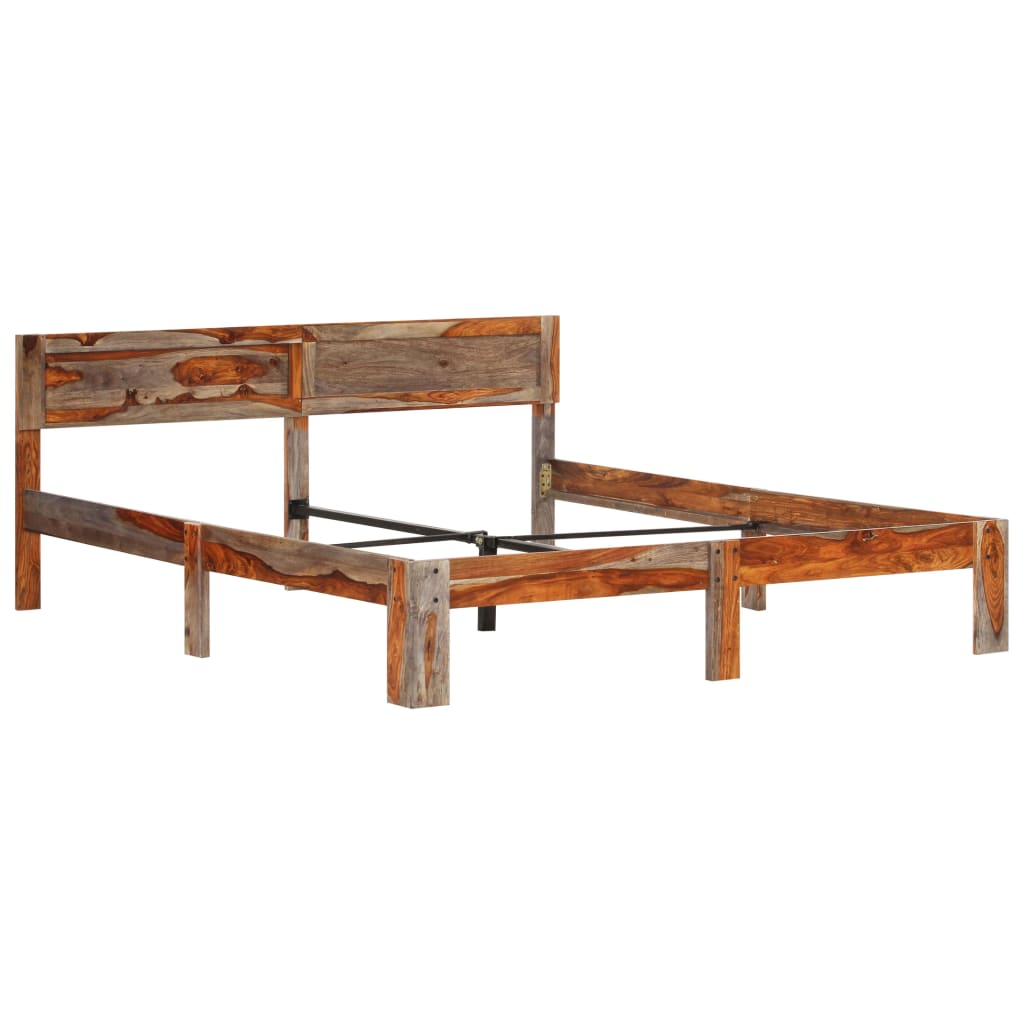 vidaXL Cadru de pat, 160 x 200 cm, lemn masiv de sheesham