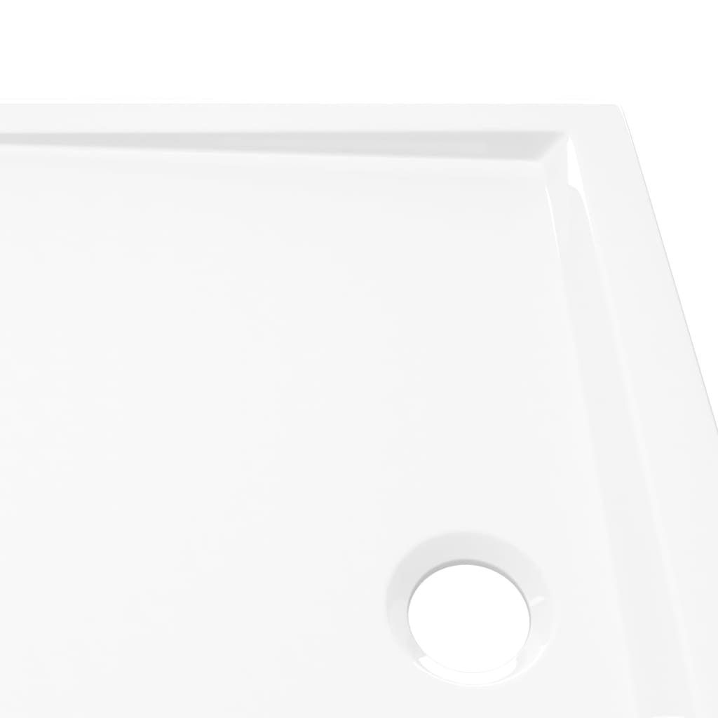 vidaXL Cădiță de duș dreptunghiulară din ABS, 80x100 cm