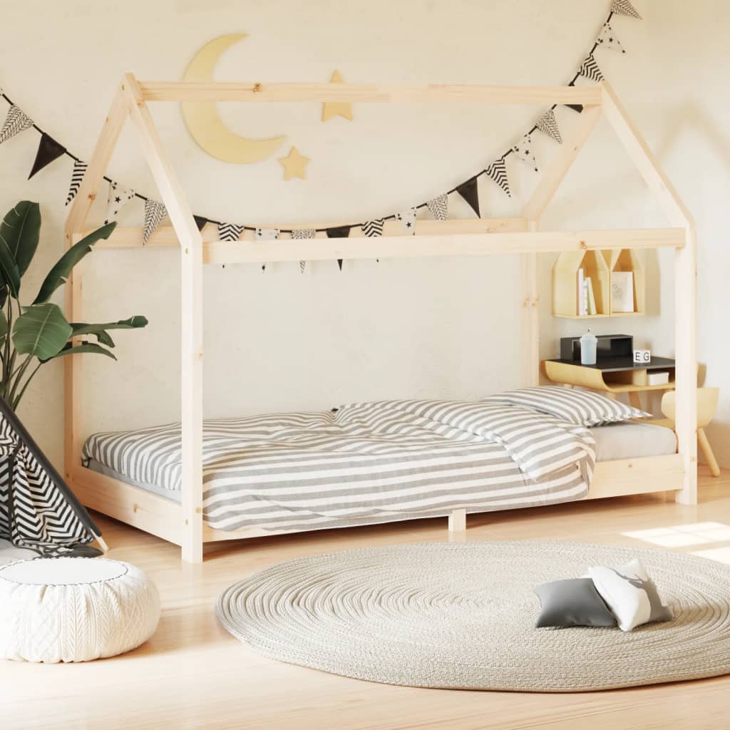 vidaXL Cadru pat de copii, 70 x 140 cm, lemn masiv de pin