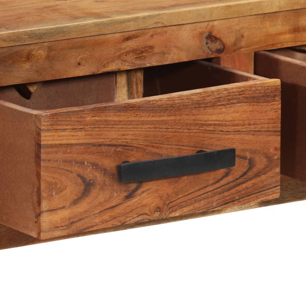 vidaXL Servantă cu 3 sertare, 110x30x80 cm, lemn masiv de sheesham
