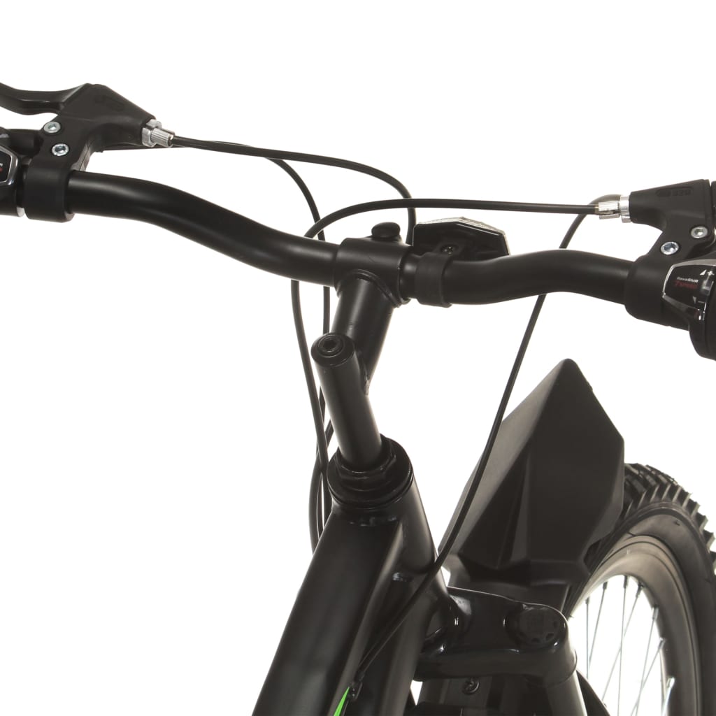 vidaXL Bicicletă montană cu 21 viteze, roată 26 inci, negru, 42 cm