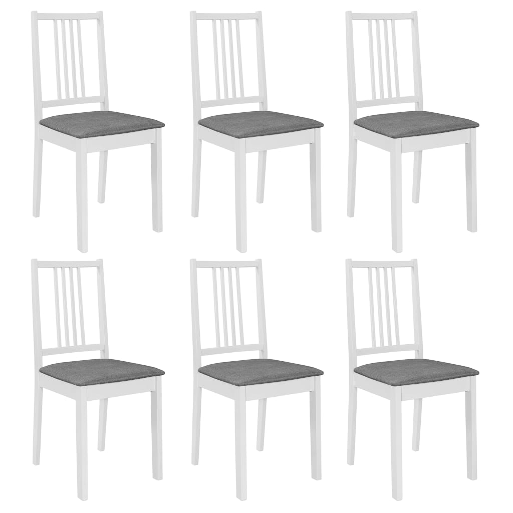 vidaXL Set mobilier de bucătărie, 7 piese, alb, MDF