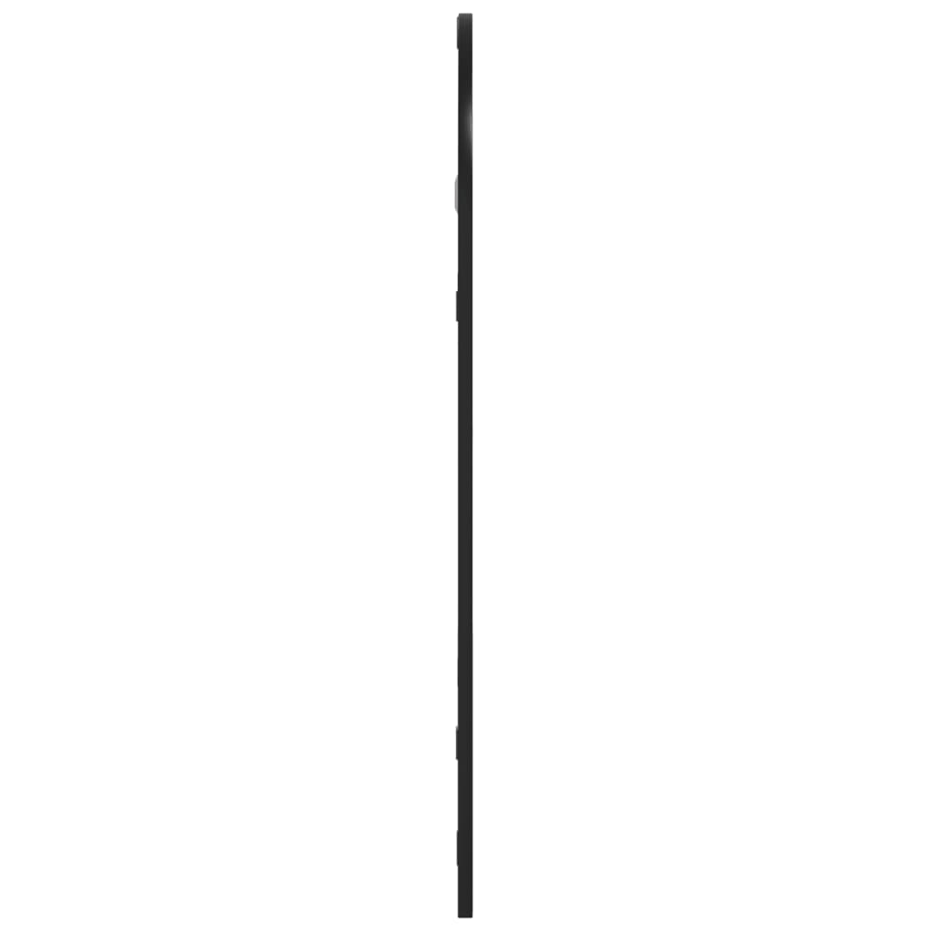 vidaXL Oglindă de perete, negru, 30x60 cm, arcuită, fier