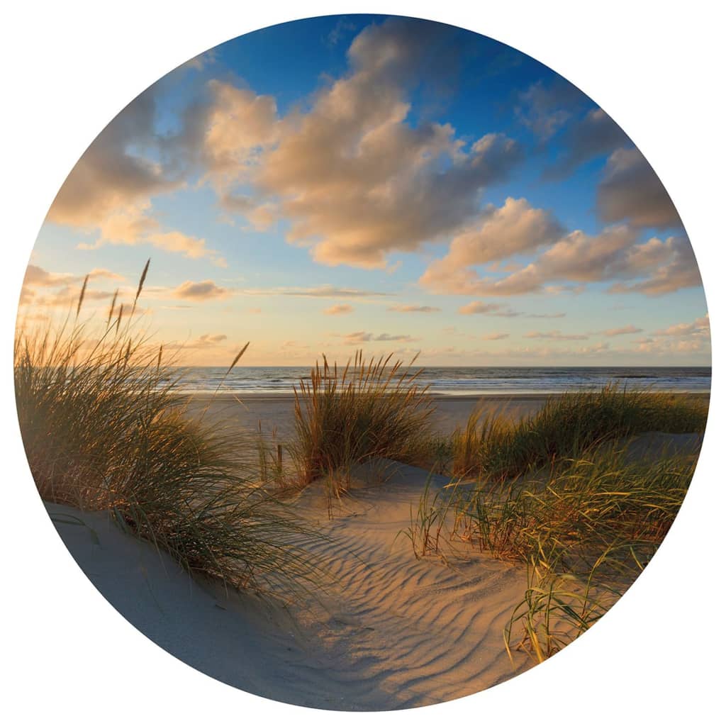WallArt Tapet în formă de cerc „Beachlife”, 142,5 cm