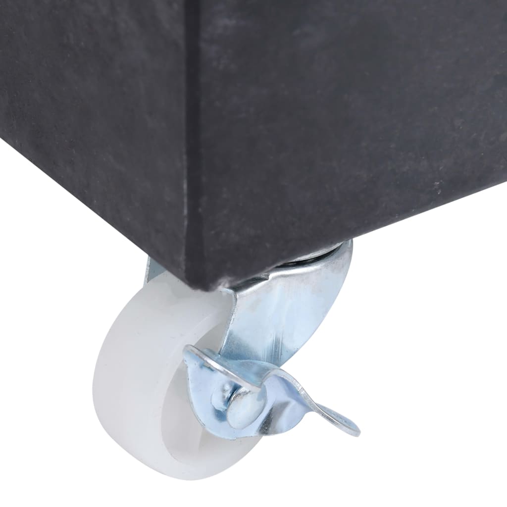 vidaXL Suport pentru umbrelă, negru, 45x25x8 cm, granit