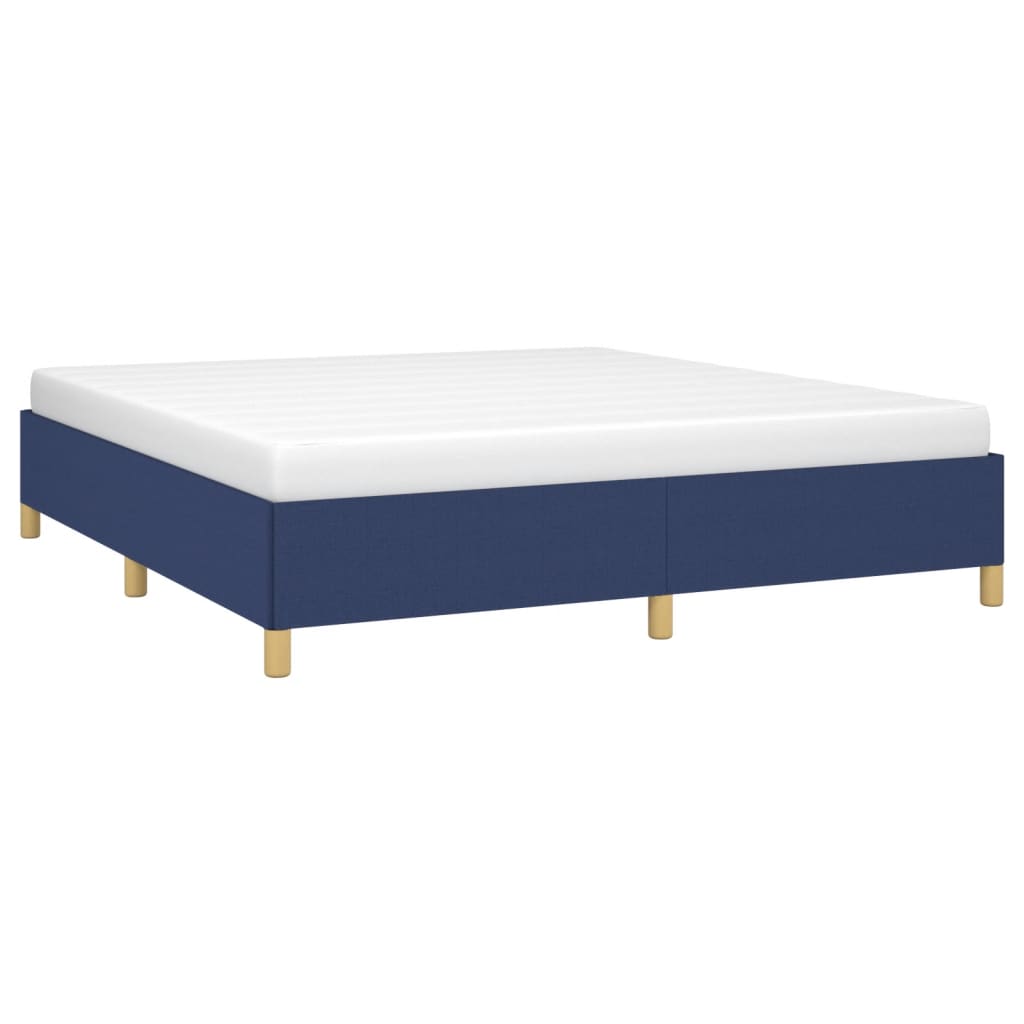 vidaXL Cadru de pat, albastru, 180 x 200 cm, material textil