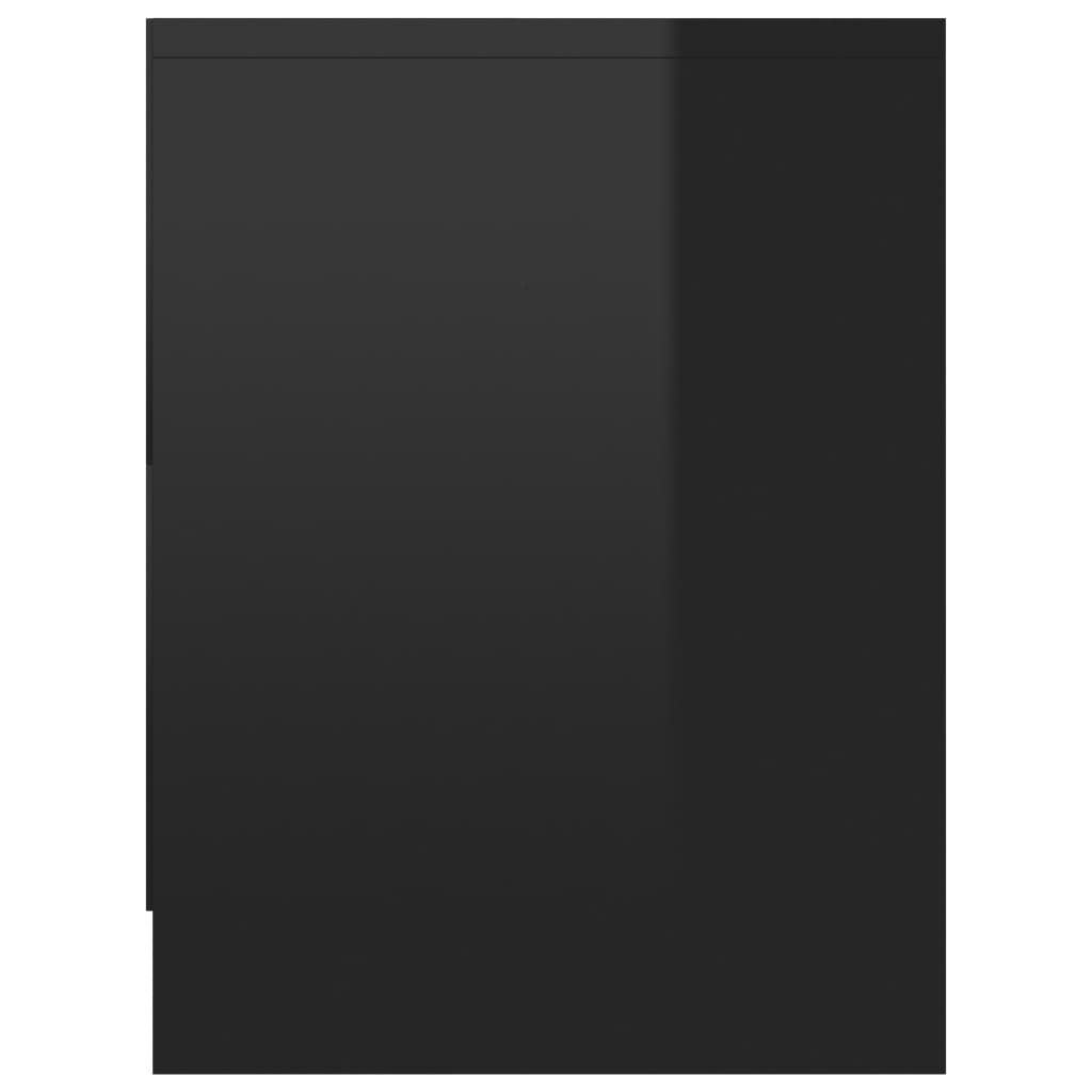 vidaXL Noptieră, negru extralucios, 40 x 30 x 40 cm, PAL