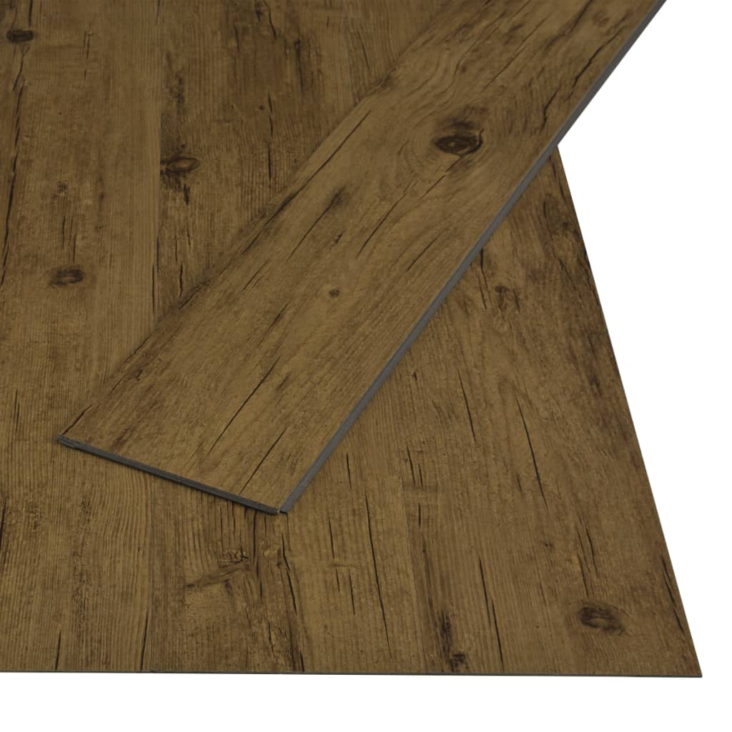 vidaXL Plăci podea cu îmbinare clic, maro natural, 3,51 m² 4 mm, PVC
