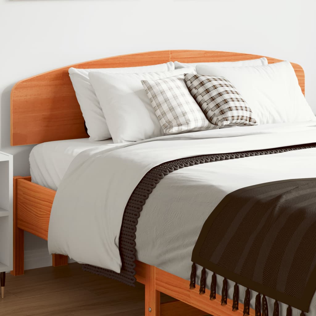 vidaXL Tăblie de pat, maro ceruit, 135 cm, lemn masiv de pin